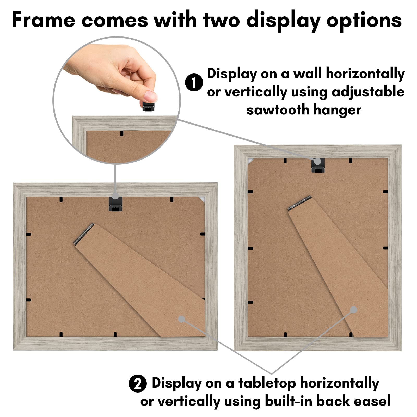 Americanflat 8.5x11 Diploma Frame with Shatter-Resistant Glass - Document Frames with Engineered Wood - Legacy Collection - Cert